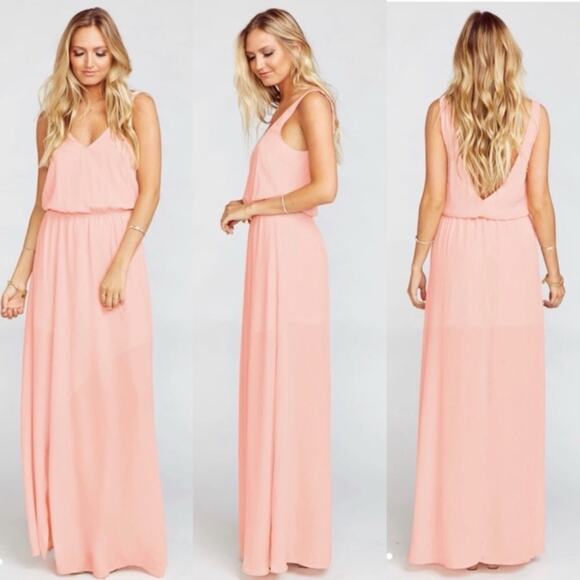NWT Show Me Your Mumu Kendall maxi frosty pink dress XL - Picture 2 of 6
